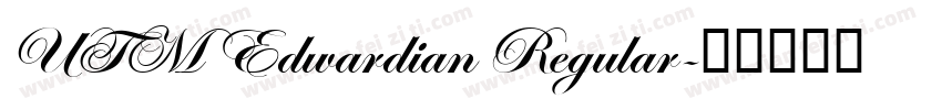 UTM Edwardian Regular字体转换